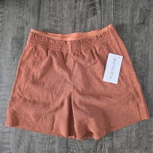 Athleta Terracotta Orange Athletic Shorts with Elastic Waistband
